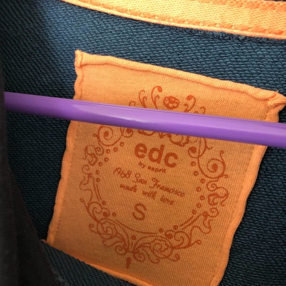 edc by esprit blue cowl sweatshirt - Picture 4 of 5